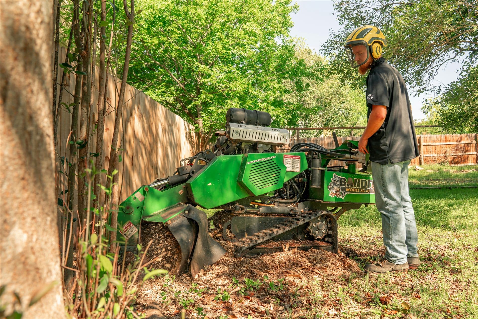 Representative visual of property cleanup work